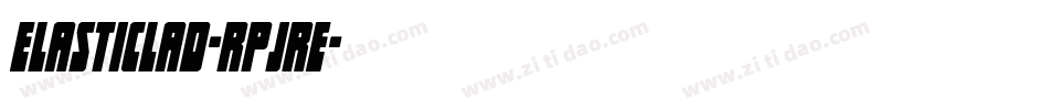 ElasticLad-RpJRE字体转换