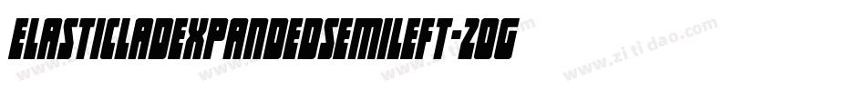 ElasticLadExpandedSemiLeft-2Og2W字体转换