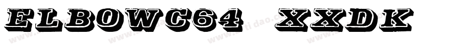 ElbowC64-XXdK字体转换