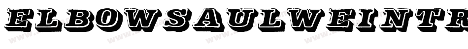 ElbowSaulweintraub-4yeD字体转换