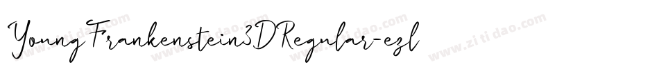 YoungFrankenstein3DRegular-ezlB字体转换