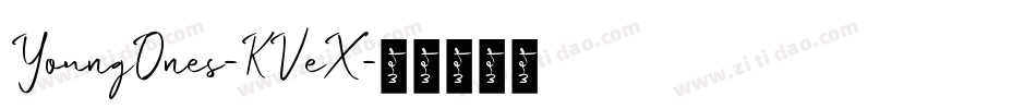 YoungOnes-KVeX字体转换