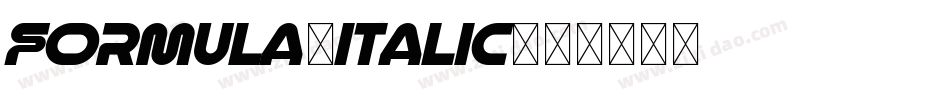 Formula-Italic字体转换
