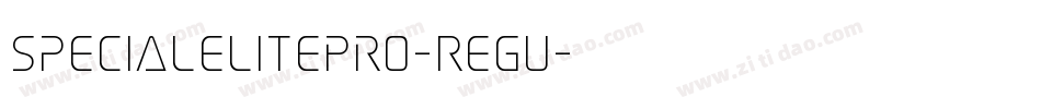 SpecialElitePro-Regu字体转换