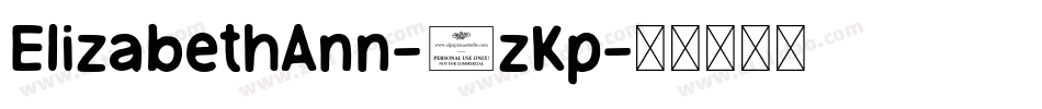 ElizabethAnn-3zKp字体转换