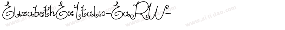 ElizabethExItalic-EaRW字体转换