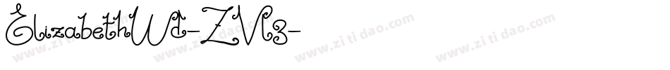 ElizabethWd-ZVl3字体转换