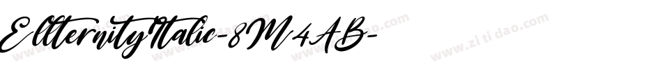 EllternityItalic-8M4AB字体转换
