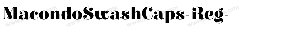 MacondoSwashCaps-Reg字体转换