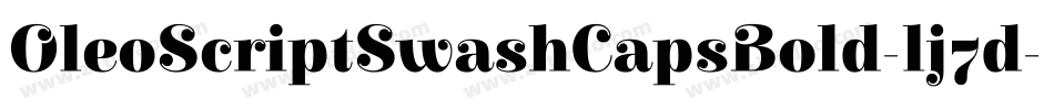 OleoScriptSwashCapsBold-lj7d字体转换