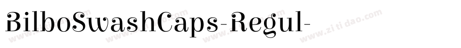 BilboSwashCaps-Regul字体转换
