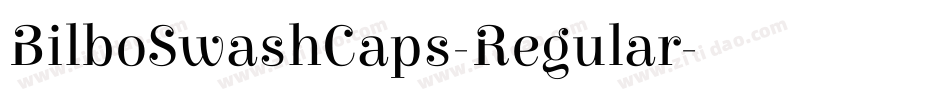 BilboSwashCaps-Regular字体转换