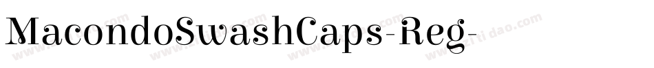 MacondoSwashCaps-Reg字体转换