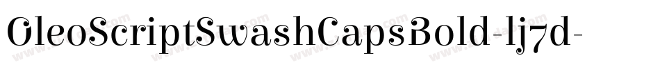 OleoScriptSwashCapsBold-lj7d字体转换