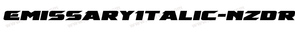 EmissaryItalic-nzdR字体转换