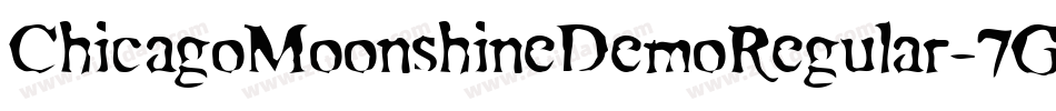 ChicagoMoonshineDemoRegular-7GZB字体转换