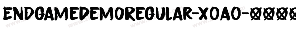 EndgameDemoRegular-x0A0字体转换