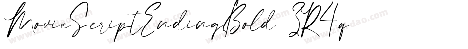 MovieScriptEndingBold-ZR4q字体转换