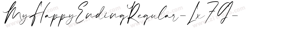 MyHappyEndingRegular-Lx7G字体转换