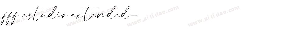 fff_estudio_extended字体转换