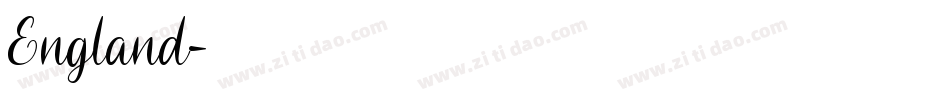 England字体转换
