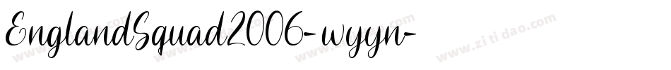 EnglandSquad2006-wyyn字体转换