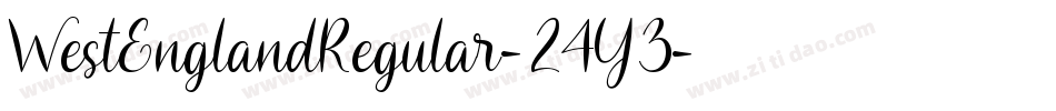 WestEnglandRegular-24Y3字体转换