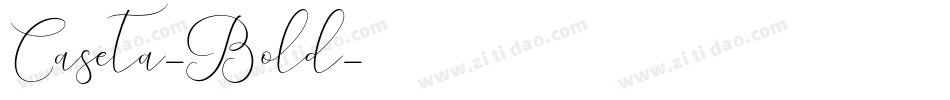 Caseta-Bold字体转换
