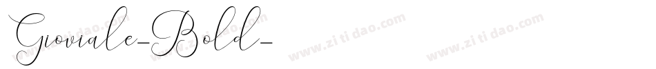Gioviale-Bold字体转换