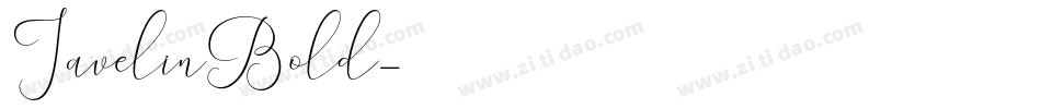 JavelinBold字体转换