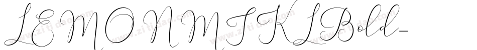 LEMONMIKLBold字体转换
