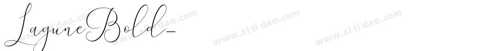 LaguneBold字体转换
