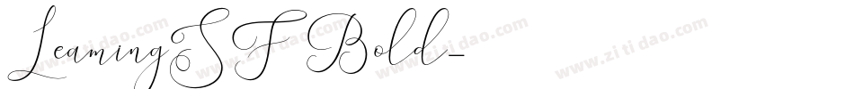 LeamingSFBold字体转换