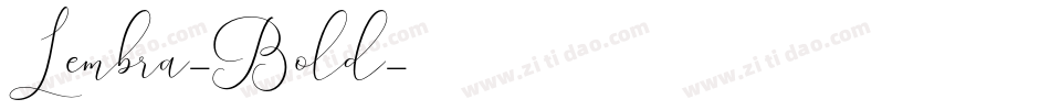 Lembra-Bold字体转换