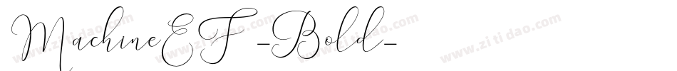 MachineEF-Bold字体转换