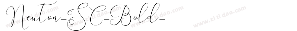 Neuton-SC-Bold字体转换