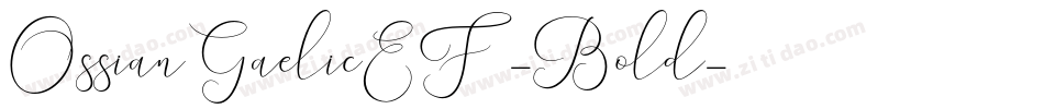 OssianGaelicEF-Bold字体转换