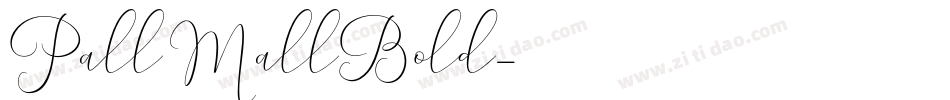 PallMallBold字体转换