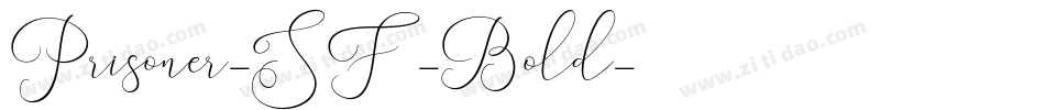 Prisoner-SF-Bold字体转换