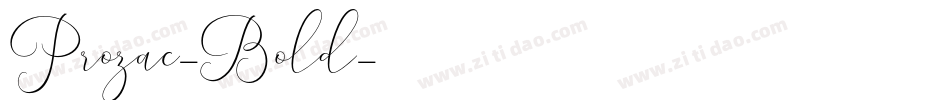 Prozac-Bold字体转换