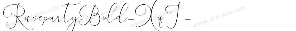 RavepartyBold-XqJ9字体转换