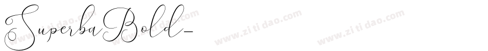 SuperbaBold字体转换
