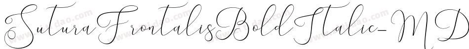 SuturaFrontalisBoldItalic-MDJ字体转换
