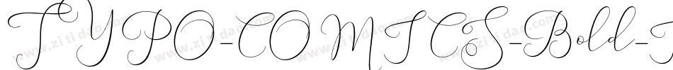 TYPO-COMICS-Bold-Italic-DEMO字体转换