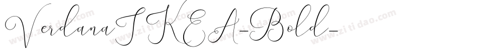 VerdanaIKEA-Bold字体转换