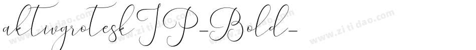 aktivgroteskJP-Bold字体转换