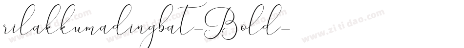 rilakkumadingbat-Bold字体转换
