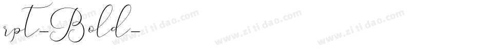 rpt-Bold字体转换