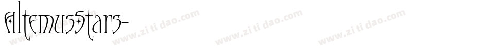 AltemusStars字体转换