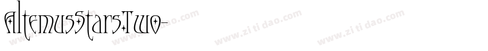 AltemusStarsTwo字体转换